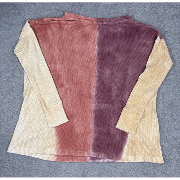 We The Free Top Womens Large Logan ColorblockTie-Dye Long Sleeve Beach Boho - Picture 3 of 9